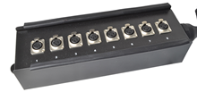 8 Input Stage Box Snake With Metal Connectors & Ident (INPUTS Only) 10m Lead